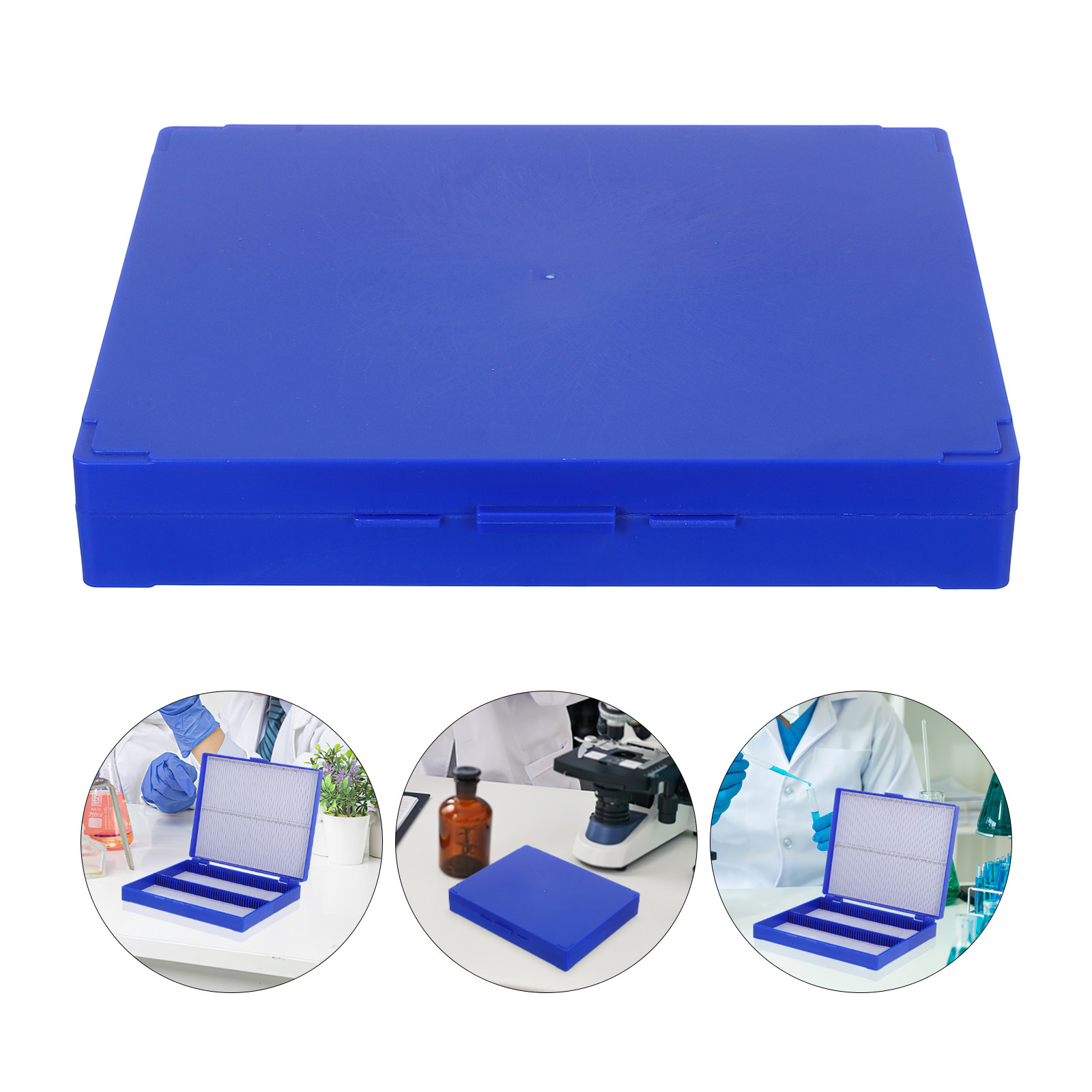 Pathology Slide Storage - Pudełko na 100 szkiełek mikroskopowych, plastikowy