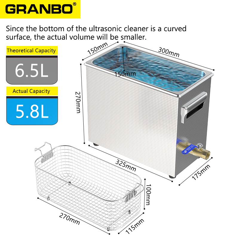 Granbo 6L 180W 40KHz myjka ult – Ultrasonic Cleaner Lab recenzja i cena
